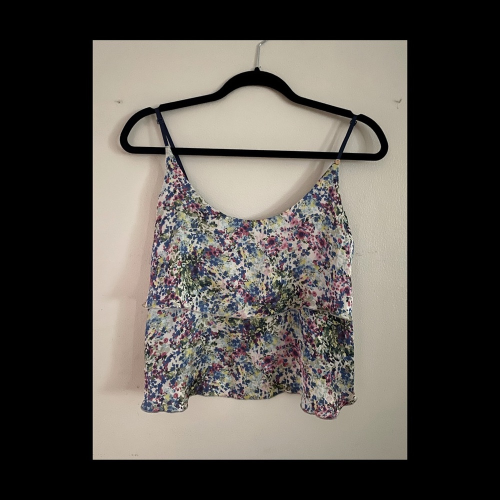 Guess Floral Flowy Crop Top